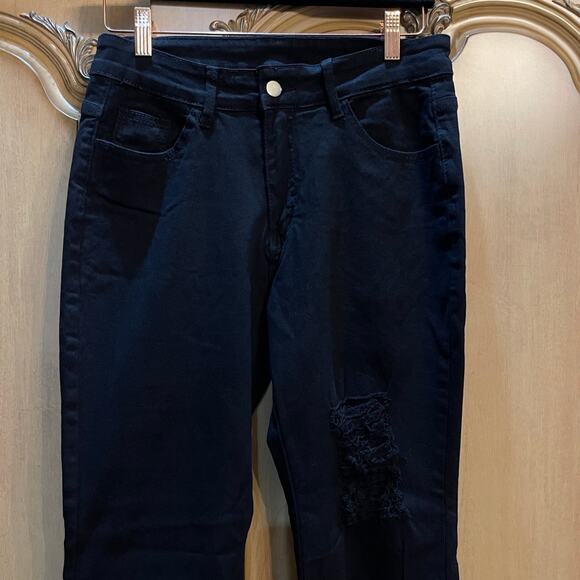 High Waist Bell Bottom Black Size Medium - Picture 4 of 5